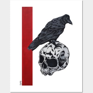 Skull & Crow Posters and Art